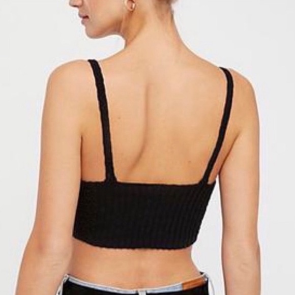 FREE PEOPLE🌻 Crochet Crop Sweater Cami - Picture 4 of 13